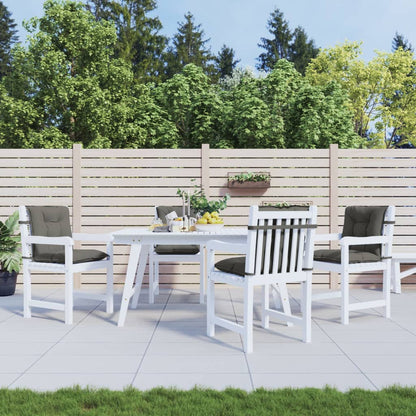 Cuscini Sedia Schiena Bassa 4 pz Grigio Mélange 100x50x7 cm | homemem39
