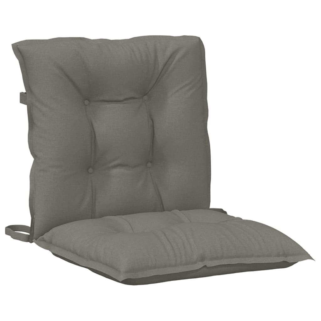 Cuscini Sedia Schiena Bassa 6 pz Grigio Mélange 100x50x7 cm | homemem39