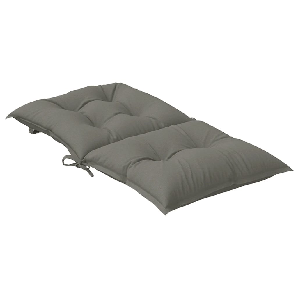 Cuscini Sedia Schiena Bassa 6 pz Grigio Mélange 100x50x7 cm | homemem39
