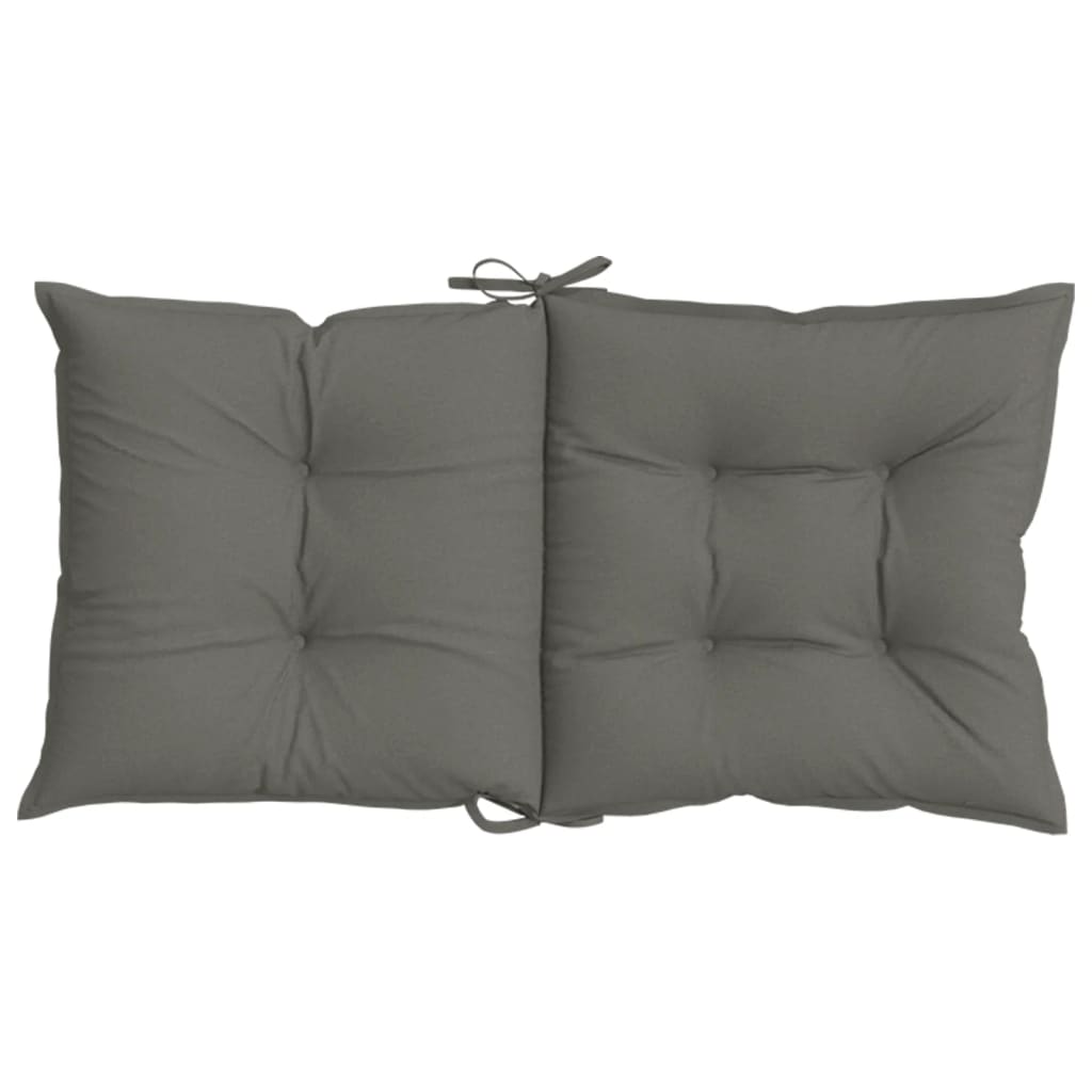 Cuscini Sedia Schiena Bassa 6 pz Grigio Mélange 100x50x7 cm | homemem39
