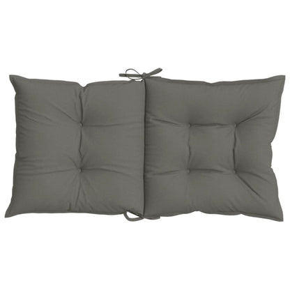 Cuscini Sedia Schiena Bassa 6 pz Grigio Mélange 100x50x7 cm | homemem39