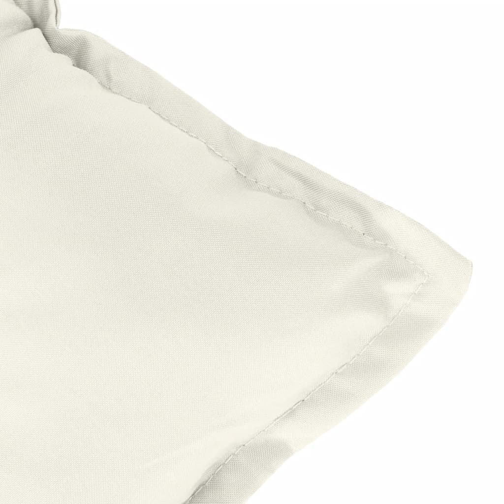 Cuscini Sedia Schiena Bassa 6 pz Crema Mélange 100x50x7 Tessuto | homemem39