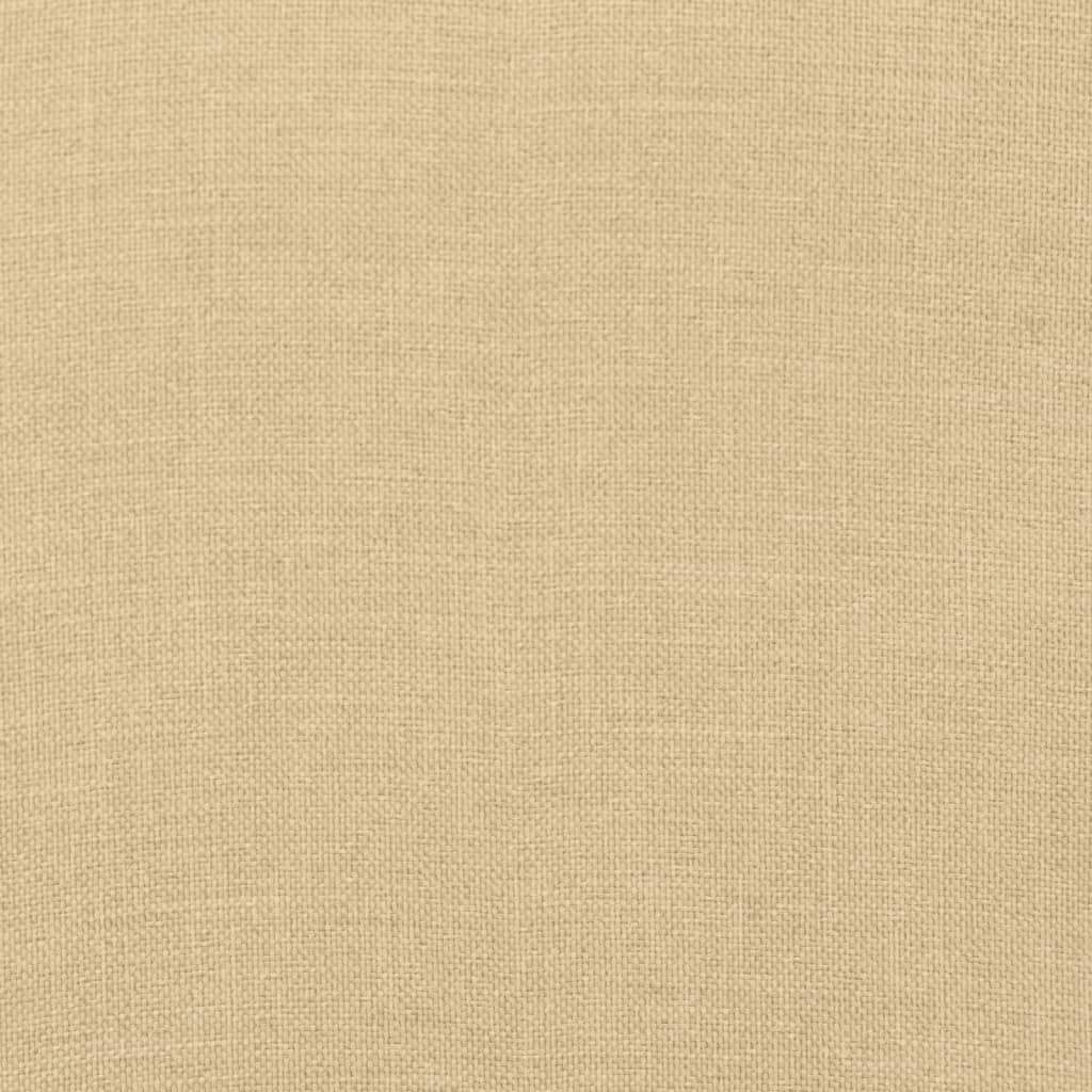 Cuscini Sedia Schiena Bassa 2 pz Beige Mélange 100x50x7 Tessuto | homemem39