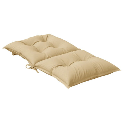 Cuscini Sedia Schiena Bassa 4 pz Beige Mélange 100x50x7 Tessuto | homemem39
