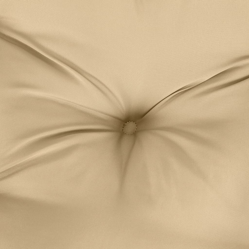 Cuscini Sedia Schiena Bassa 4 pz Beige Mélange 100x50x7 Tessuto | homemem39