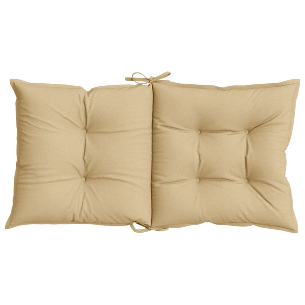 Cuscini Sedia Schiena Bassa 6 pz Beige Mélange 100x50x7 Tessuto | homemem39