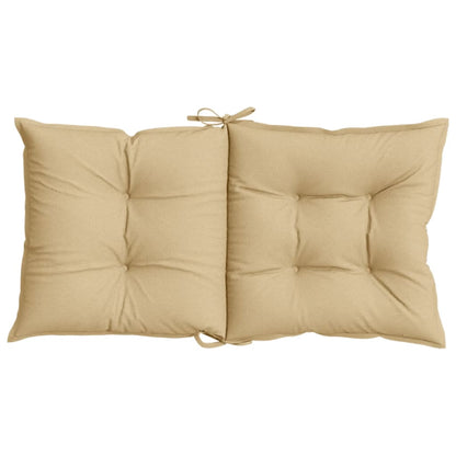 Cuscini Sedia Schiena Bassa 6 pz Beige Mélange 100x50x7 Tessuto | homemem39