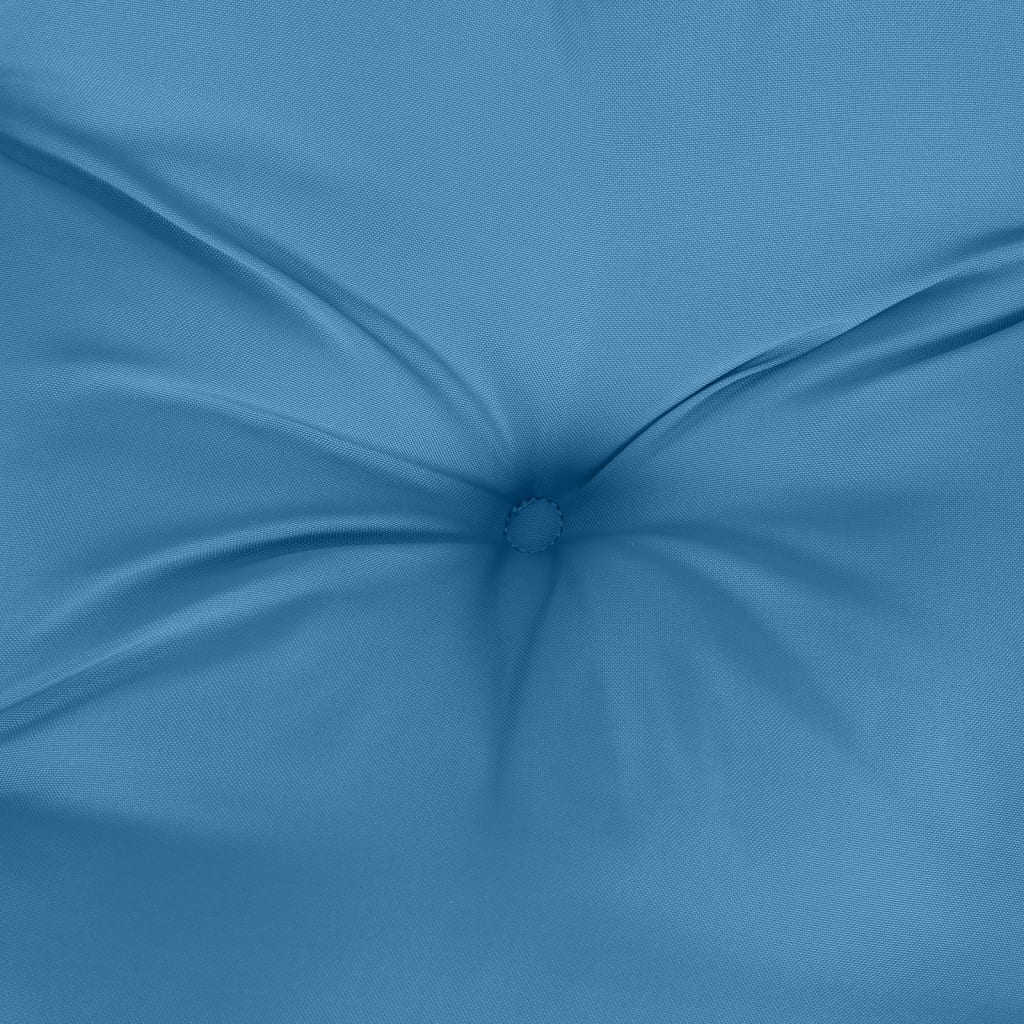 Cuscini Sedia Schiena Bassa 2 pz Blu Mélange 100x50x7 Tessuto | homemem39