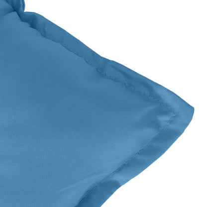 Cuscini Sedia Schiena Bassa 4 pz Blu Mélange 100x50x7 Tessuto | homemem39