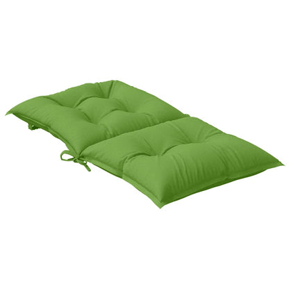 Cuscini Sedia Schiena Bassa 2 pz Verde Mélange 100x50x7 Tessuto | homemem39