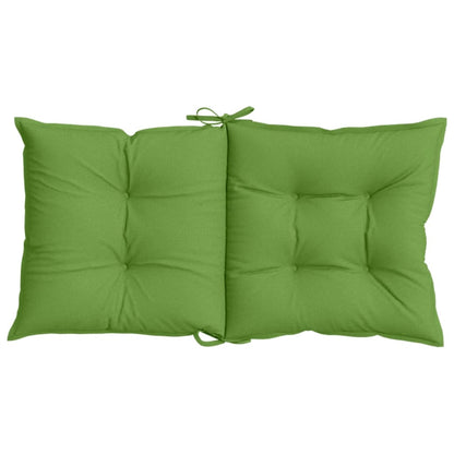 Cuscini Sedia Schiena Bassa 4 pz Verde Mélange 100x50x7 Tessuto | homemem39
