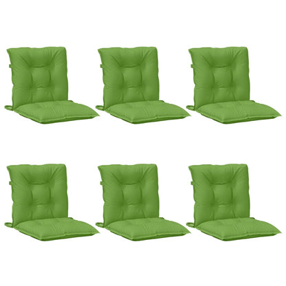 Cuscini Sedia Schiena Bassa 6 pz Verde Mélange 100x50x7 Tessuto | homemem39
