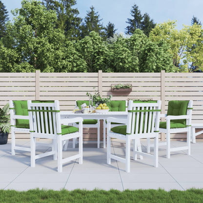 Cuscini Sedia Schiena Bassa 6 pz Verde Mélange 100x50x7 Tessuto | homemem39
