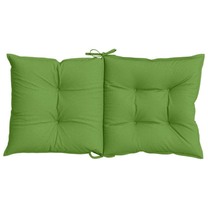 Cuscini Sedia Schiena Bassa 6 pz Verde Mélange 100x50x7 Tessuto | homemem39
