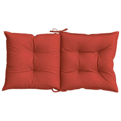 Cuscini Sedia Schiena Bassa 6 pz Rosso Mélange 100x50x7 Tessuto | homemem39