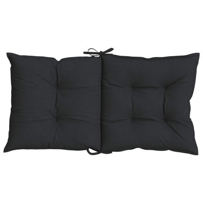 Set di Cuscini per Sedia Bassa 6 pcs Melange Nero | homemem39