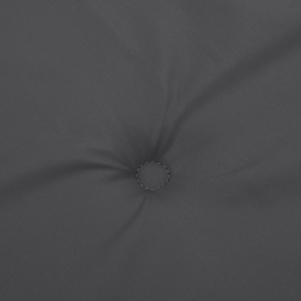 Cuscini Sedia Schiena Alta 2 Antracite Mélange 120x50x4 Tessuto | homemem39