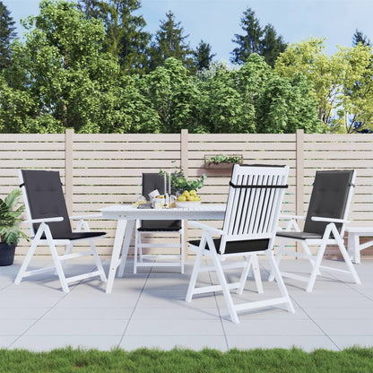 Cuscini Sedia Schiena Alta 4 Antracite Mélange 120x50x4 Tessuto | homemem39