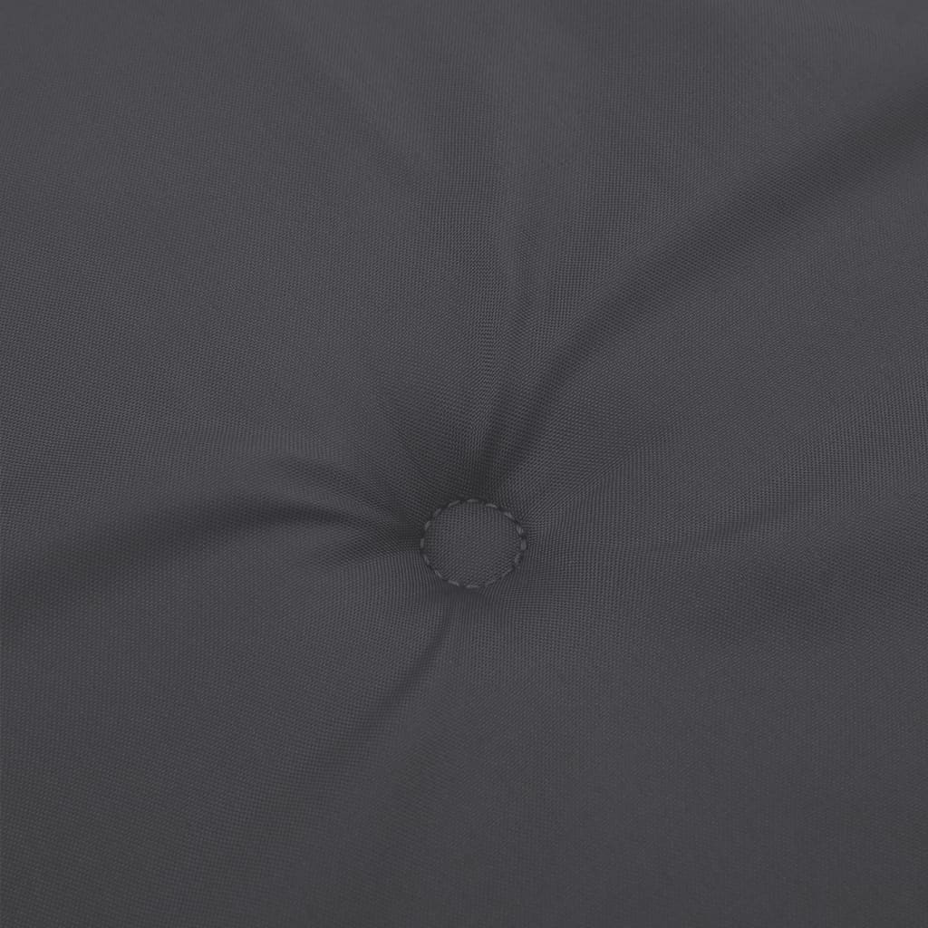 Cuscini Sedia Schiena Alta 4 Antracite Mélange 120x50x4 Tessuto | homemem39