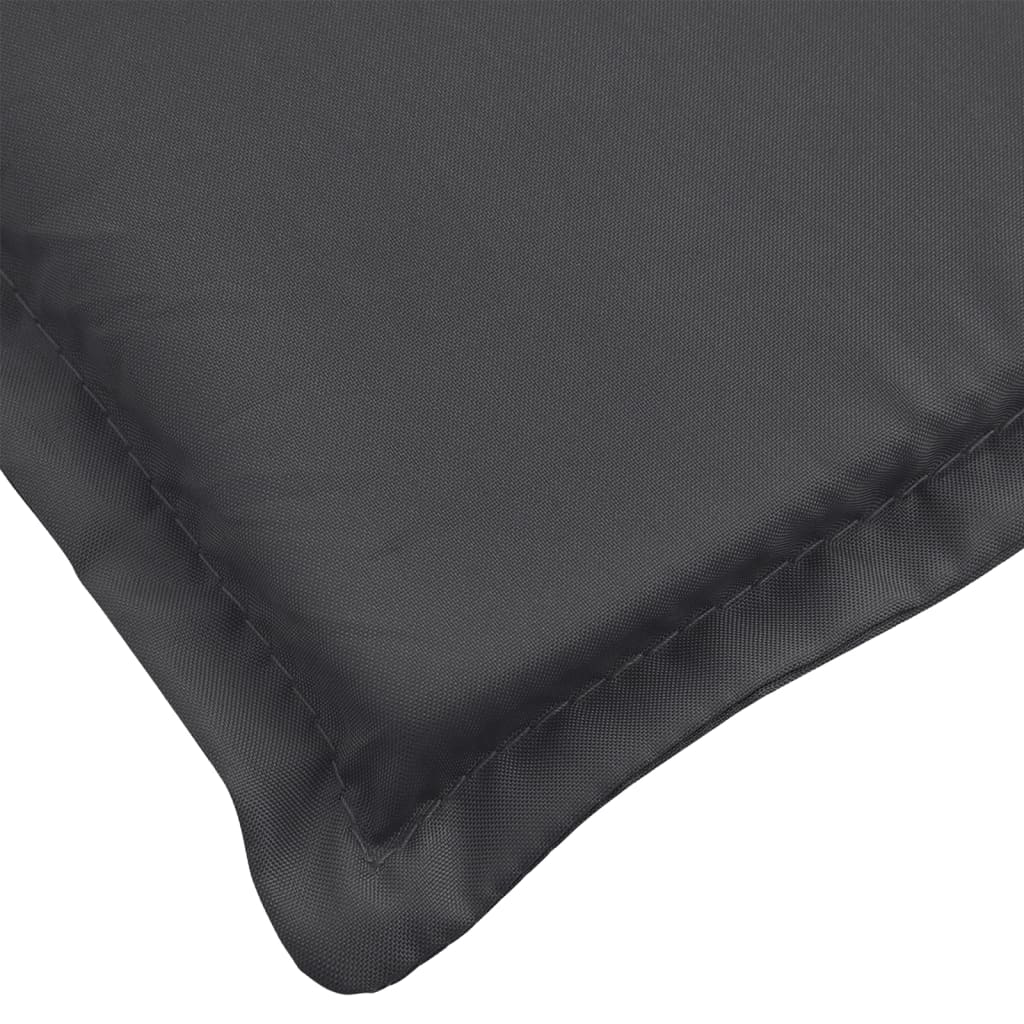 Cuscini Sedia Schiena Alta 4 Antracite Mélange 120x50x4 Tessuto | homemem39