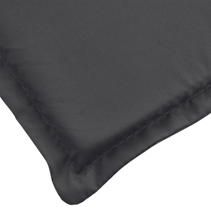 Cuscini Sedia Schiena Alta 4 Antracite Mélange 120x50x4 Tessuto | homemem39