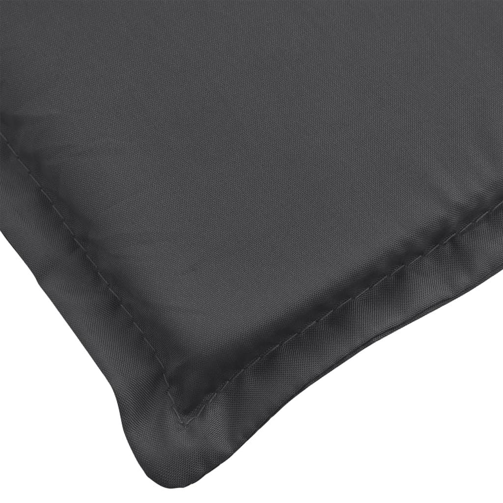 Cuscini Sedia Schiena Alta 6 Antracite Mélange 120x50x4 Tessuto | homemem39