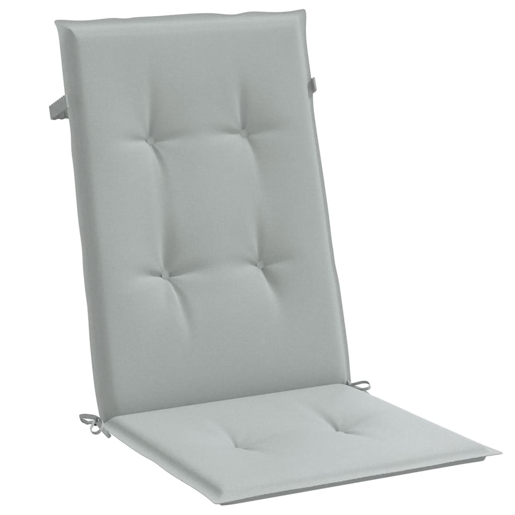 Cuscini Sedia Schiena Alta 2 Grigio Mélange 120x50x4 Tessuto | homemem39