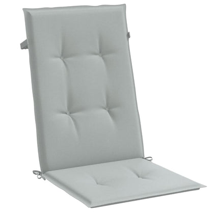 Cuscini Sedia Schiena Alta 2 Grigio Mélange 120x50x4 Tessuto | homemem39