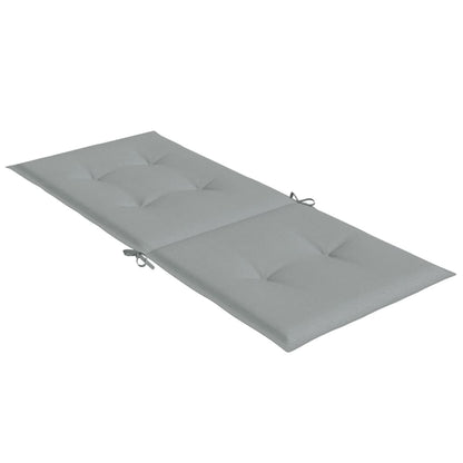 Cuscini Sedia Schiena Alta 2 Grigio Mélange 120x50x4 Tessuto | homemem39