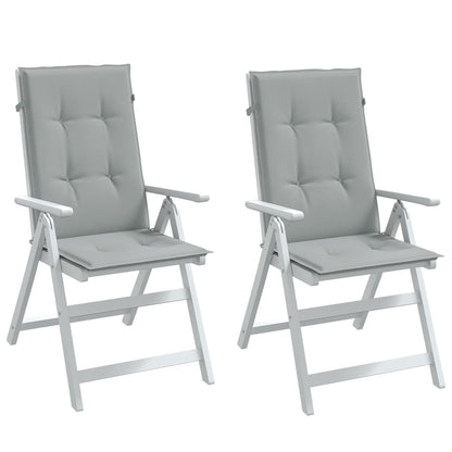 Cuscini Sedia Schiena Alta 2 Grigio Mélange 120x50x4 Tessuto | homemem39
