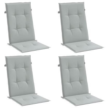 Cuscini Sedia Schiena Alta 4 Grigio Mélange 120x50x4 Tessuto - homemem39