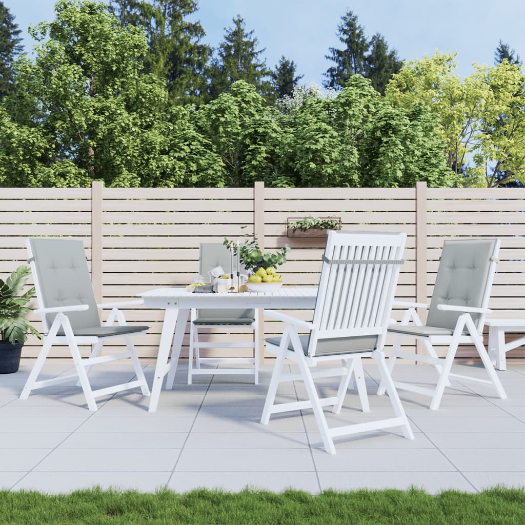 Cuscini Sedia Schiena Alta 4 Grigio Mélange 120x50x4 Tessuto | homemem39