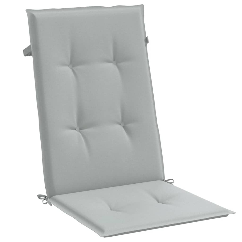 Cuscini Sedia Schiena Alta 6 Grigio Mélange 120x50x4 Tessuto | homemem39