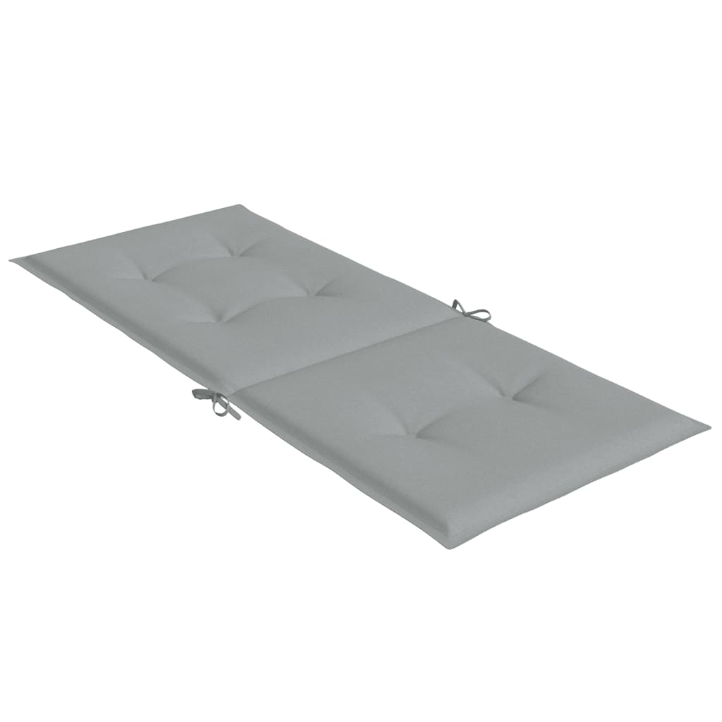 Cuscini Sedia Schiena Alta 6 Grigio Mélange 120x50x4 Tessuto | homemem39