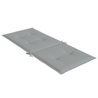 Cuscini Sedia Schiena Alta 6 Grigio Mélange 120x50x4 Tessuto | homemem39