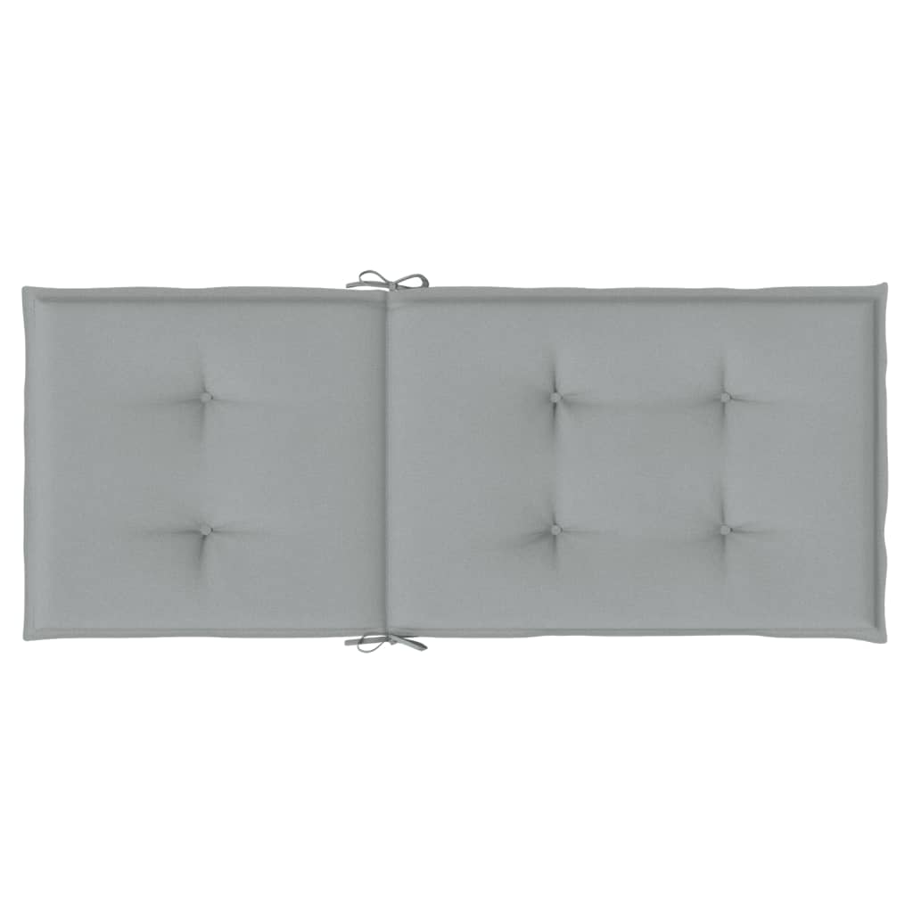 Cuscini Sedia Schiena Alta 6 Grigio Mélange 120x50x4 Tessuto | homemem39