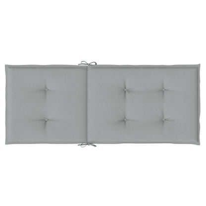 Cuscini Sedia Schiena Alta 6 Grigio Mélange 120x50x4 Tessuto | homemem39
