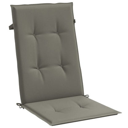 Cuscini Sedia Schiena Alta 2 Grigio Mélange 120x50x4 Tessuto | homemem39