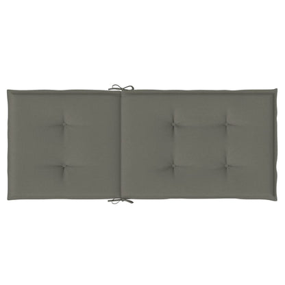 Cuscini Sedia Schiena Alta 2 Grigio Mélange 120x50x4 Tessuto | homemem39