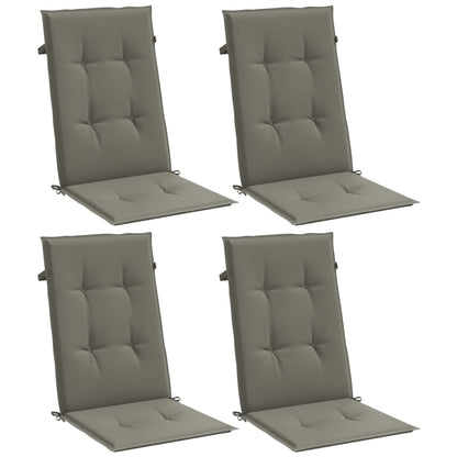 Cuscini Sedia Schiena Alta 4 Grigio Mélange 120x50x4 Tessuto | homemem39
