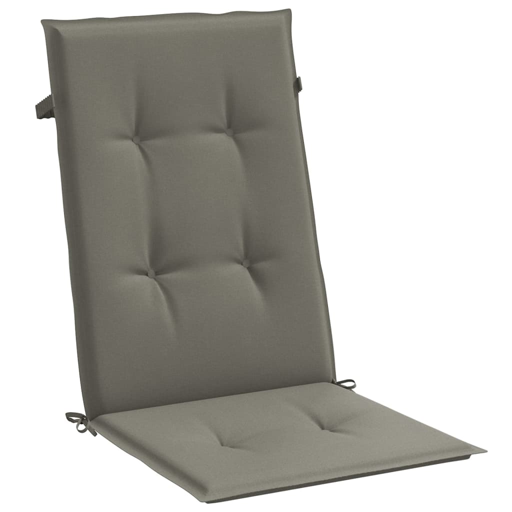 Cuscini Sedia Schiena Alta 4 Grigio Mélange 120x50x4 Tessuto | homemem39