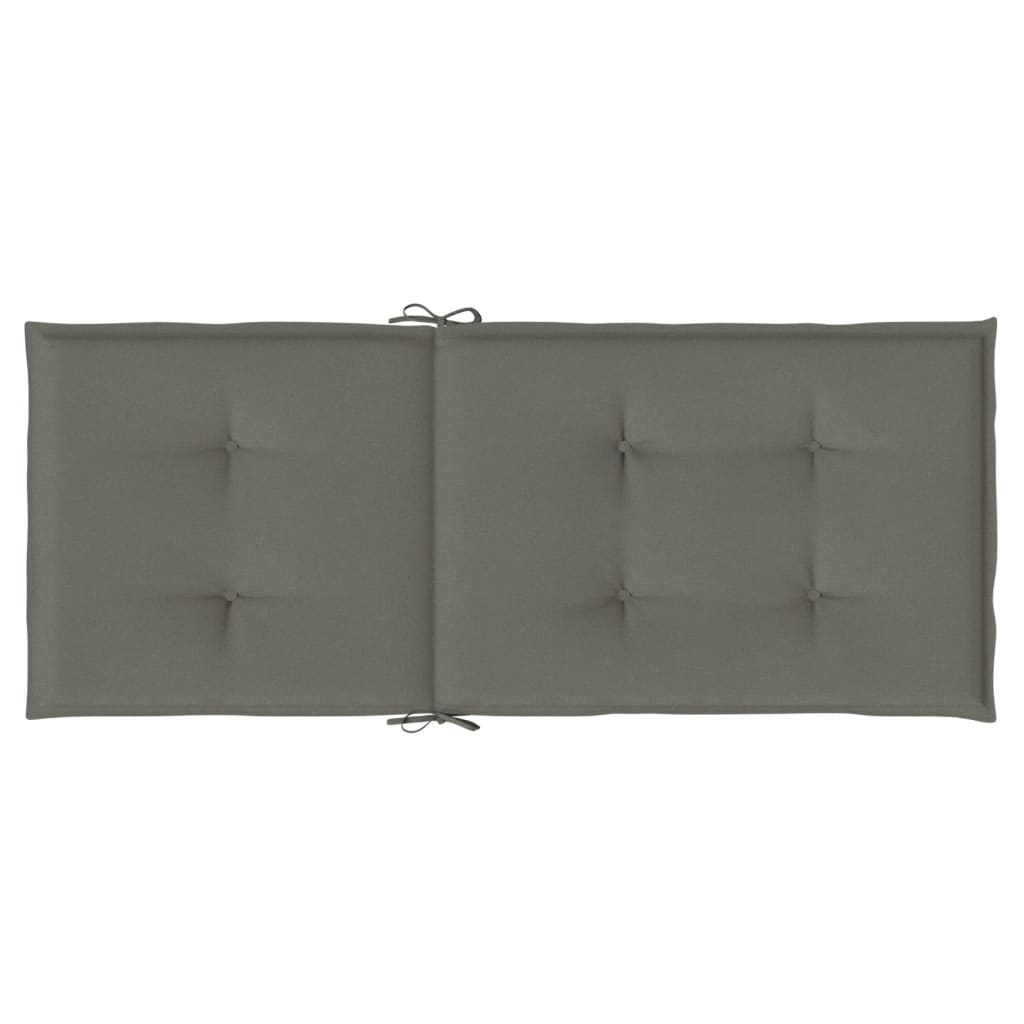 Cuscini Sedia Schiena Alta 4 Grigio Mélange 120x50x4 Tessuto | homemem39