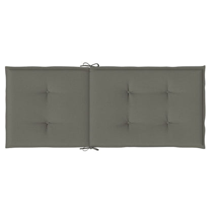 Cuscini Sedia Schiena Alta 4 Grigio Mélange 120x50x4 Tessuto | homemem39