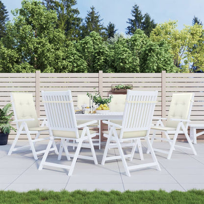 Cuscini Sedia Schiena Alta 6 Crema Mélange 120x50x4 Tessuto | homemem39