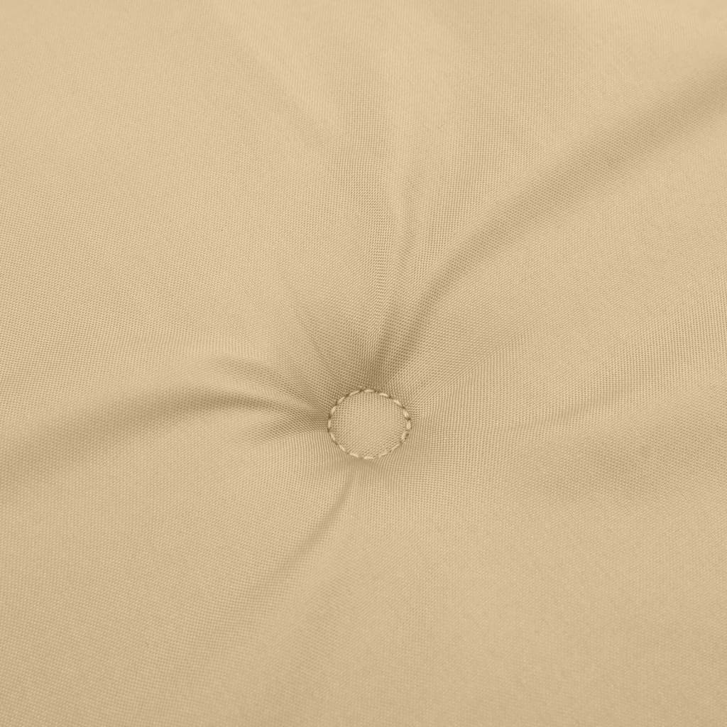 Cuscini Sedia Schiena Alta 2 Beige Mélange 120x50x4 Tessuto | homemem39