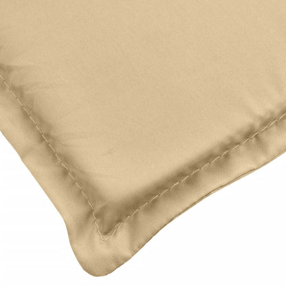 Cuscini Sedia Schiena Alta 2 Beige Mélange 120x50x4 Tessuto | homemem39