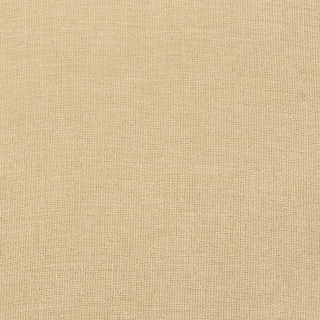 Cuscini Sedia Schiena Alta 2 Beige Mélange 120x50x4 Tessuto | homemem39