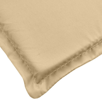 Cuscini Sedia Schiena Alta 4 Beige Mélange 120x50x4 Tessuto | homemem39