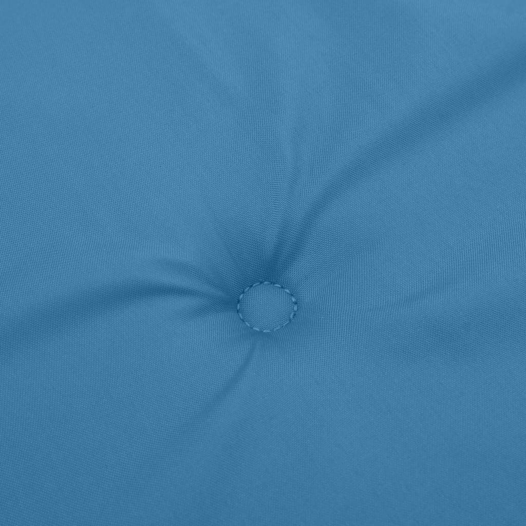Cuscini Sedia Schiena Alta 2 Blu Mélange 120x50x4 Tessuto | homemem39