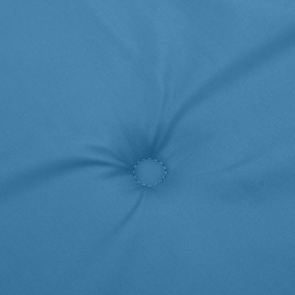 Cuscini Sedia Schiena Alta 6 Blu Mélange 120x50x4 Tessuto | homemem39